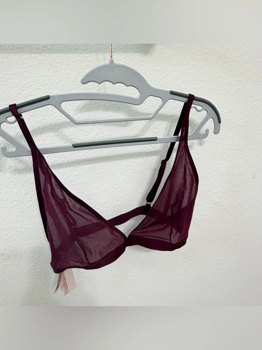Victoria's Secret Sheer Mesh Bralette in Plum - Picture 1 of 10